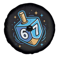 Funny 67 Hanukkah Dreidel Spare Tire Cover Chanukah Star Of David - Wonder Print Shop
