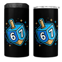 Funny 67 Hanukkah Dreidel 4 in 1 Can Cooler Tumbler Chanukah Star Of David - Wonder Print Shop