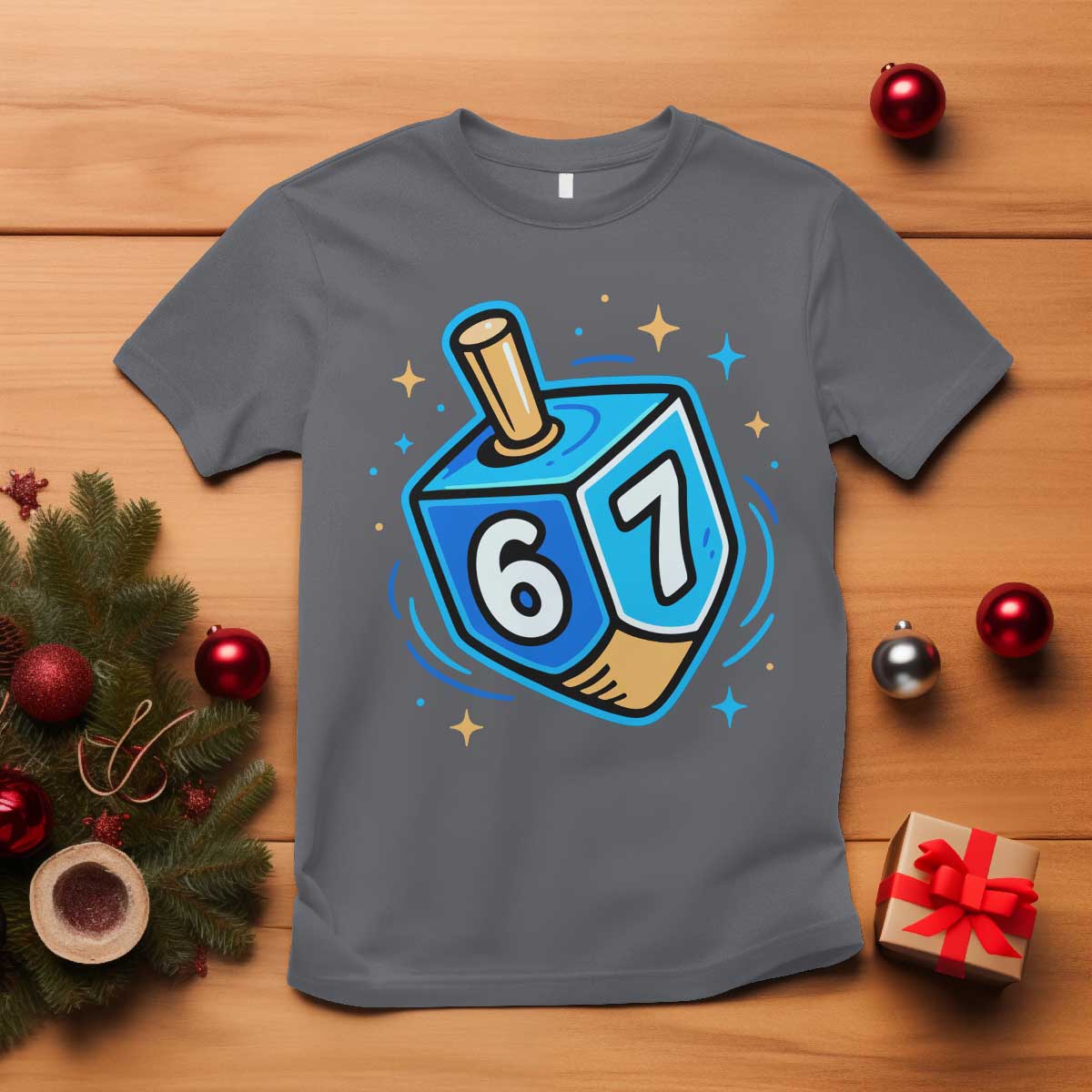 Funny 67 Hanukkah Dreidel T Shirt Chanukah Star Of David - Wonder Print Shop