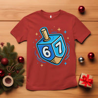 Funny 67 Hanukkah Dreidel T Shirt Chanukah Star Of David - Wonder Print Shop