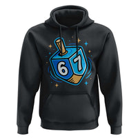 Funny 67 Hanukkah Dreidel Hoodie Chanukah Star Of David - Wonder Print Shop