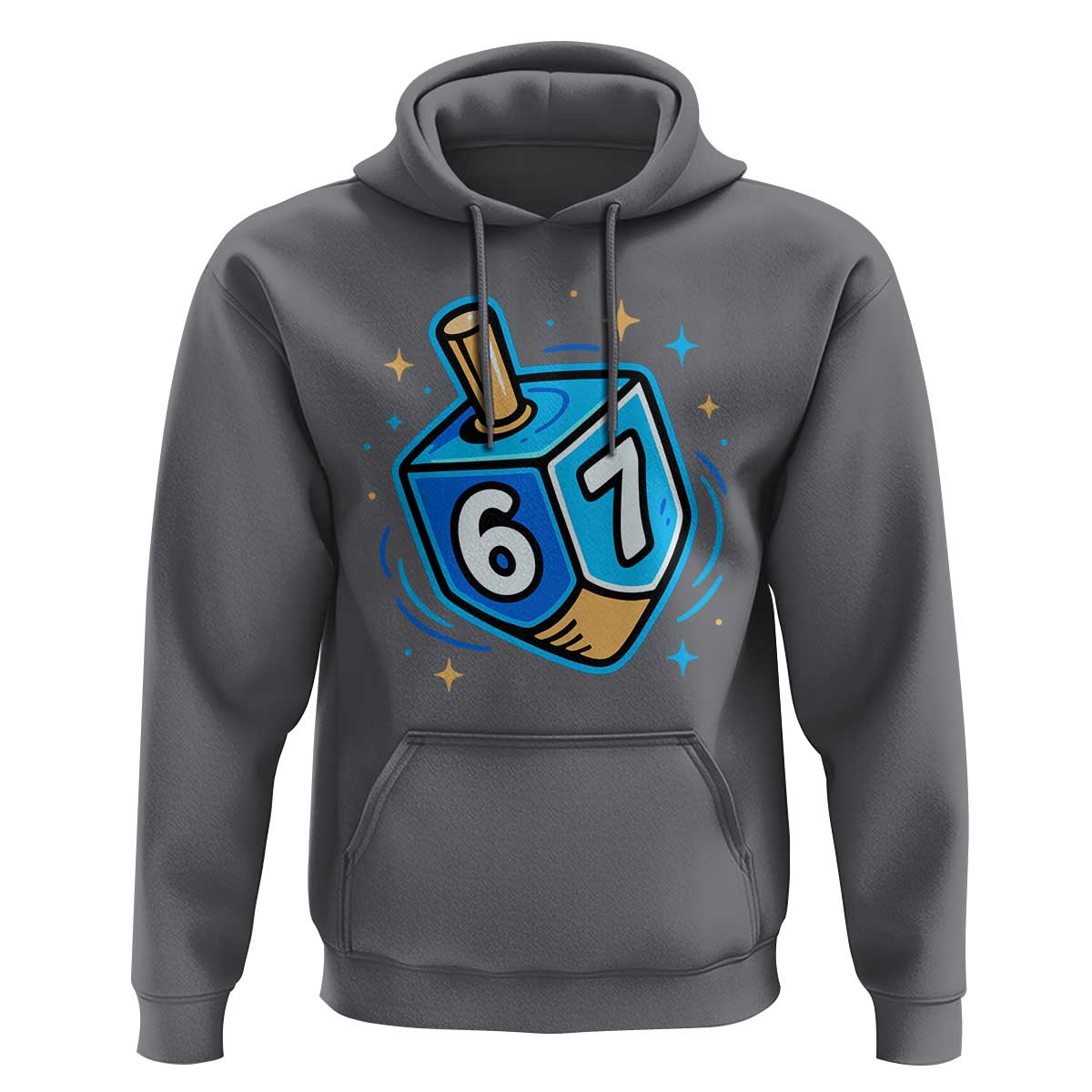 Funny 67 Hanukkah Dreidel Hoodie Chanukah Star Of David - Wonder Print Shop