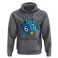 Funny 67 Hanukkah Dreidel Hoodie Chanukah Star Of David - Wonder Print Shop