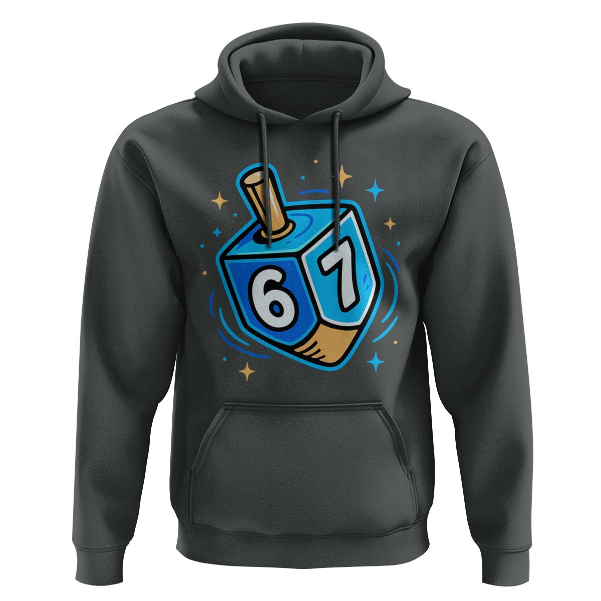 Funny 67 Hanukkah Dreidel Hoodie Chanukah Star Of David - Wonder Print Shop