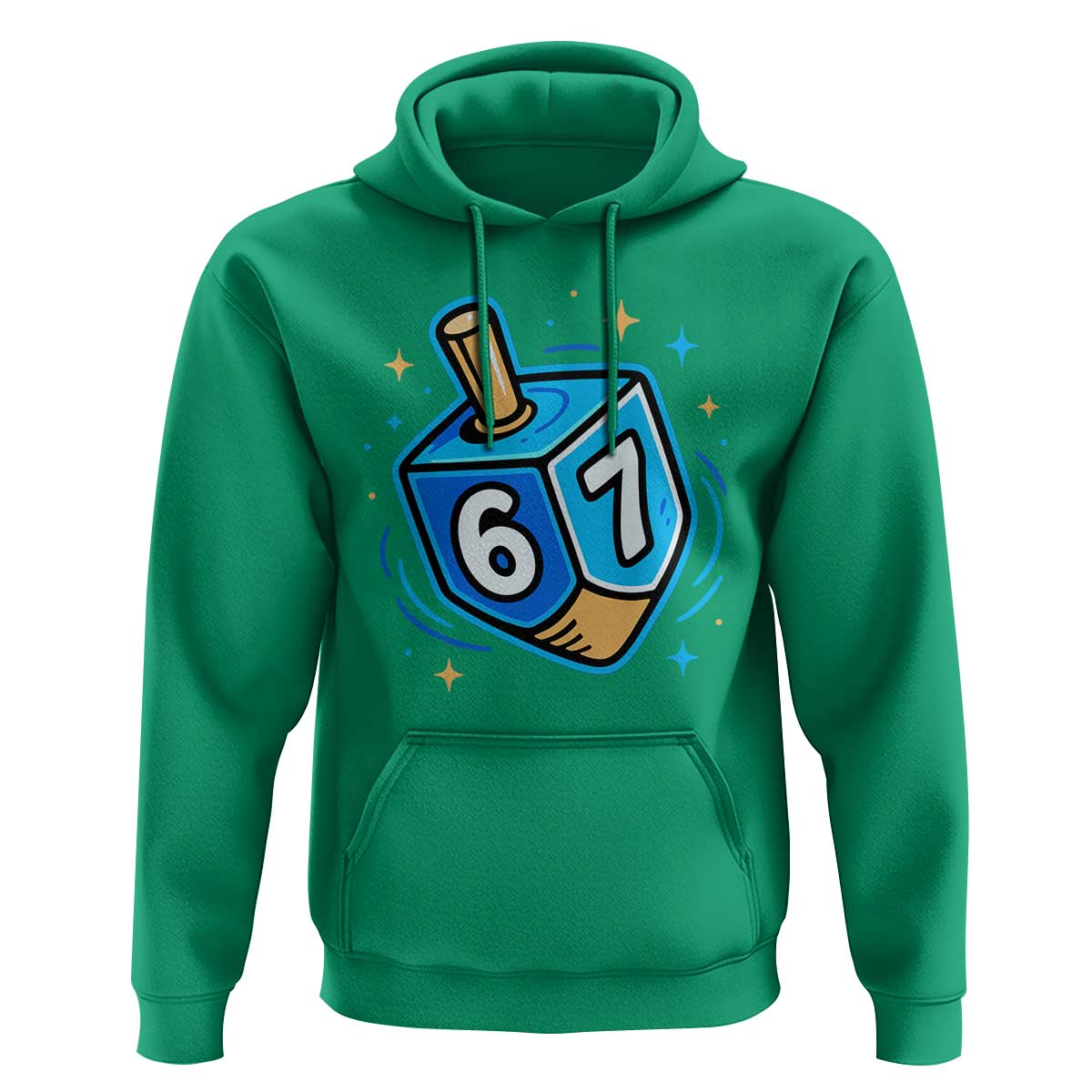 Funny 67 Hanukkah Dreidel Hoodie Chanukah Star Of David - Wonder Print Shop