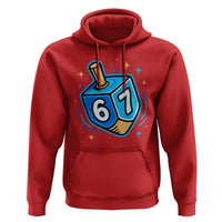 Funny 67 Hanukkah Dreidel Hoodie Chanukah Star Of David - Wonder Print Shop