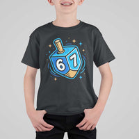 Funny 67 Hanukkah Dreidel T Shirt For Kid Chanukah Star Of David - Wonder Print Shop