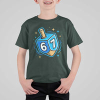 Funny 67 Hanukkah Dreidel T Shirt For Kid Chanukah Star Of David - Wonder Print Shop