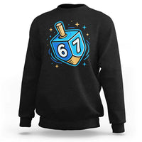 Funny 67 Hanukkah Dreidel Sweatshirt Chanukah Star Of David - Wonder Print Shop