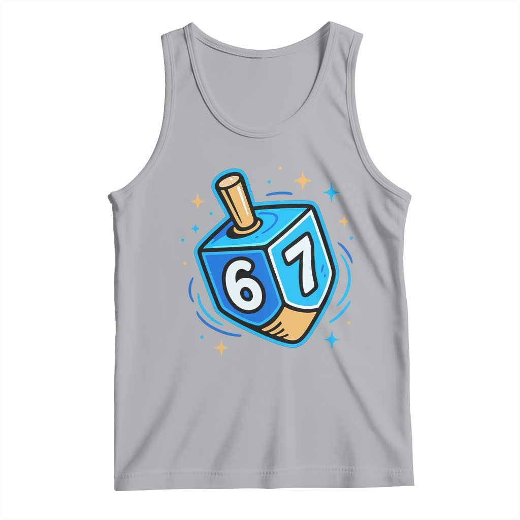 Funny 67 Hanukkah Dreidel Tank Top Chanukah Star Of David - Wonder Print Shop