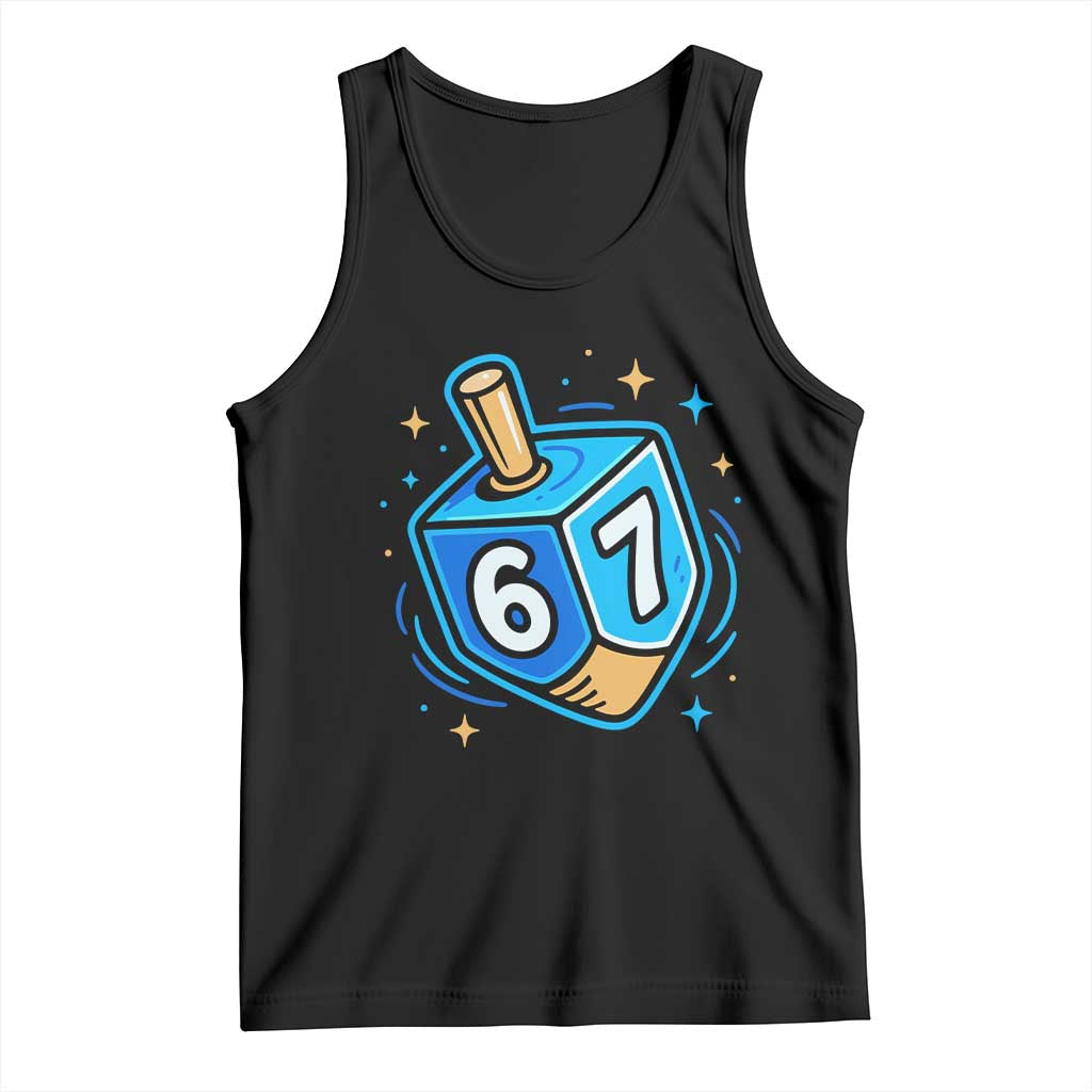 Funny 67 Hanukkah Dreidel Tank Top Chanukah Star Of David - Wonder Print Shop