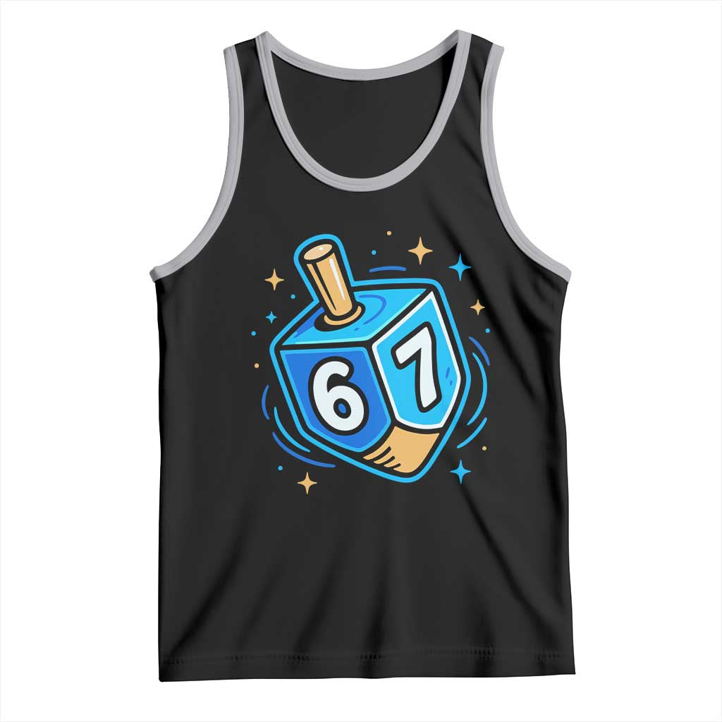 Funny 67 Hanukkah Dreidel Tank Top Chanukah Star Of David - Wonder Print Shop