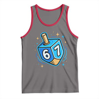 Funny 67 Hanukkah Dreidel Tank Top Chanukah Star Of David - Wonder Print Shop