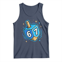 Funny 67 Hanukkah Dreidel Tank Top Chanukah Star Of David - Wonder Print Shop