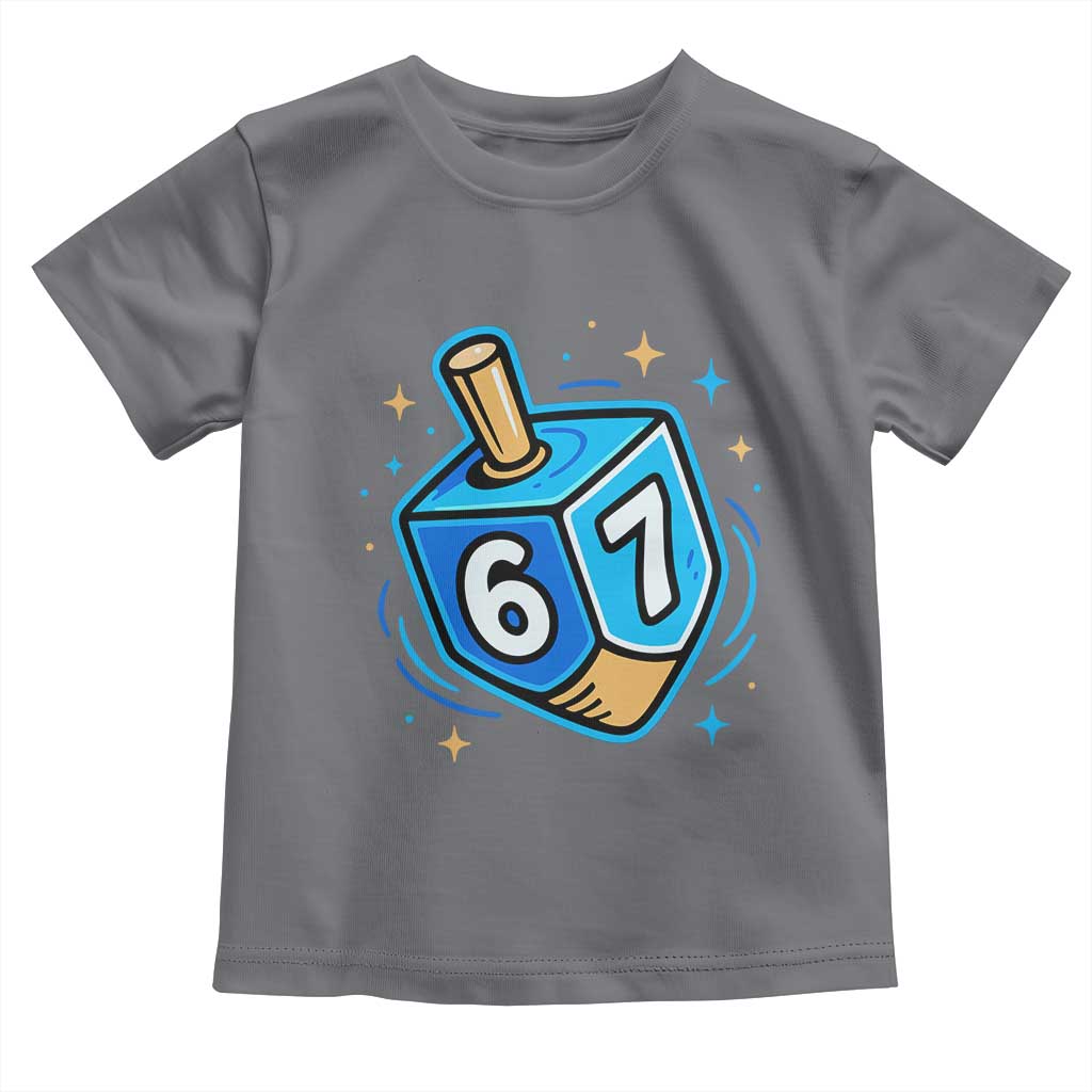 Funny 67 Hanukkah Dreidel Toddler T Shirt Chanukah Star Of David - Wonder Print Shop