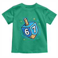 Funny 67 Hanukkah Dreidel Toddler T Shirt Chanukah Star Of David - Wonder Print Shop