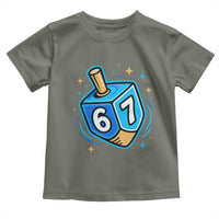 Funny 67 Hanukkah Dreidel Toddler T Shirt Chanukah Star Of David - Wonder Print Shop