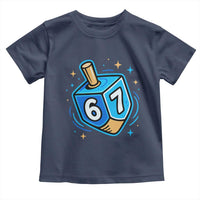 Funny 67 Hanukkah Dreidel Toddler T Shirt Chanukah Star Of David - Wonder Print Shop