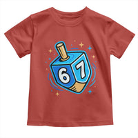 Funny 67 Hanukkah Dreidel Toddler T Shirt Chanukah Star Of David - Wonder Print Shop