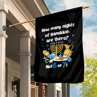 Funny 67 Hanukkah Garden Flag How Many Nights Of Hanukkah Are There Not 6 or 7 - Wonder Print Shop