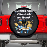 Funny 67 Hanukkah Spare Tire Cover How Many Nights Of Hanukkah Are There Not 6 or 7 - Wonder Print Shop