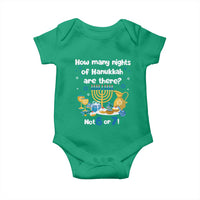 Funny 67 Hanukkah Baby Onesie How Many Nights Of Hanukkah Are There Not 6 or 7 - Wonder Print Shop