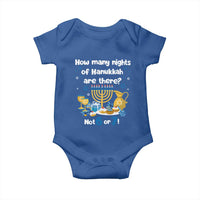 Funny 67 Hanukkah Baby Onesie How Many Nights Of Hanukkah Are There Not 6 or 7 - Wonder Print Shop