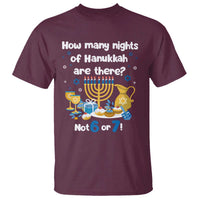 Funny 67 Hanukkah T Shirt How Many Nights Of Hanukkah Are There Not 6 or 7 - Wonder Print Shop