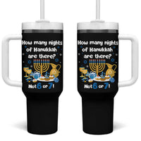 Funny 67 Hanukkah Tumbler With Handle How Many Nights Of Hanukkah Are There Not 6 or 7 - Wonder Print Shop