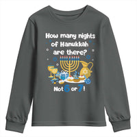 Funny 67 Hanukkah Youth Sweatshirt How Many Nights Of Hanukkah Are There Not 6 or 7 - Wonder Print Shop
