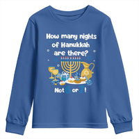 Funny 67 Hanukkah Youth Sweatshirt How Many Nights Of Hanukkah Are There Not 6 or 7 - Wonder Print Shop