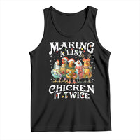 Making A List Chicken It Twice Tank Top Funny Christmas Chicken - Wonder Print Shop