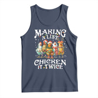 Making A List Chicken It Twice Tank Top Funny Christmas Chicken - Wonder Print Shop