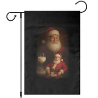 Funny Christmas Santa Drinking Milk Dank Meme Garden Flag - Wonder Print Shop