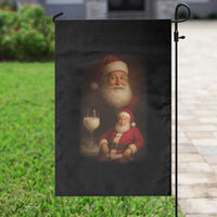 Funny Christmas Santa Drinking Milk Dank Meme Garden Flag - Wonder Print Shop