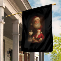 Funny Christmas Santa Drinking Milk Dank Meme Garden Flag - Wonder Print Shop