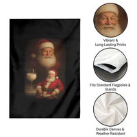 Funny Christmas Santa Drinking Milk Dank Meme Garden Flag - Wonder Print Shop