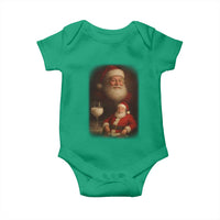 Funny Christmas Santa Drinking Milk Dank Meme Baby Onesie - Wonder Print Shop