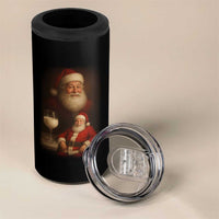Funny Christmas Santa Drinking Milk Dank Meme 4 in 1 Can Cooler Tumbler - Wonder Print Shop