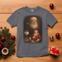 Funny Christmas Santa Drinking Milk Dank Meme T Shirt - Wonder Print Shop