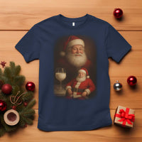 Funny Christmas Santa Drinking Milk Dank Meme T Shirt - Wonder Print Shop