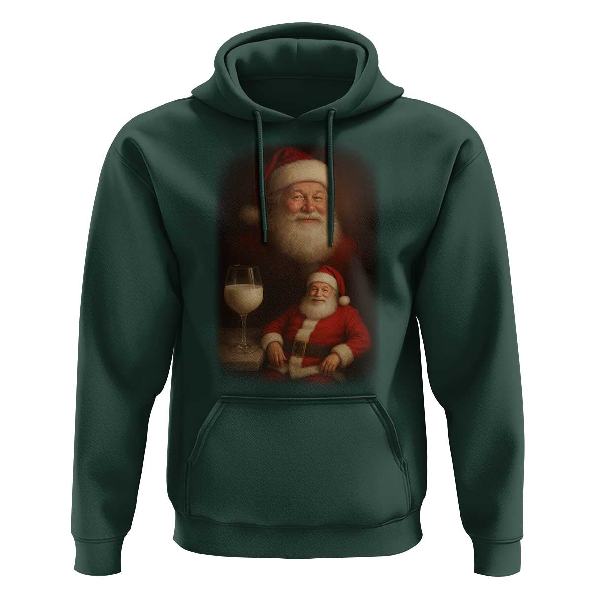 Funny Christmas Santa Drinking Milk Dank Meme Hoodie - Wonder Print Shop