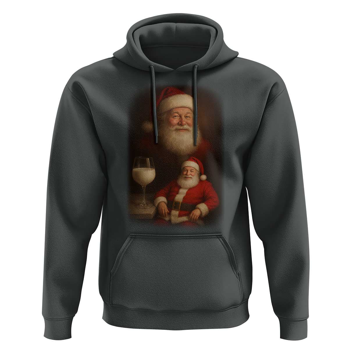 Funny Christmas Santa Drinking Milk Dank Meme Hoodie - Wonder Print Shop