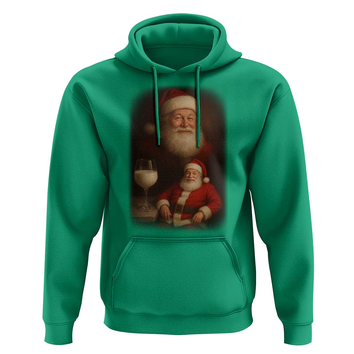 Funny Christmas Santa Drinking Milk Dank Meme Hoodie - Wonder Print Shop