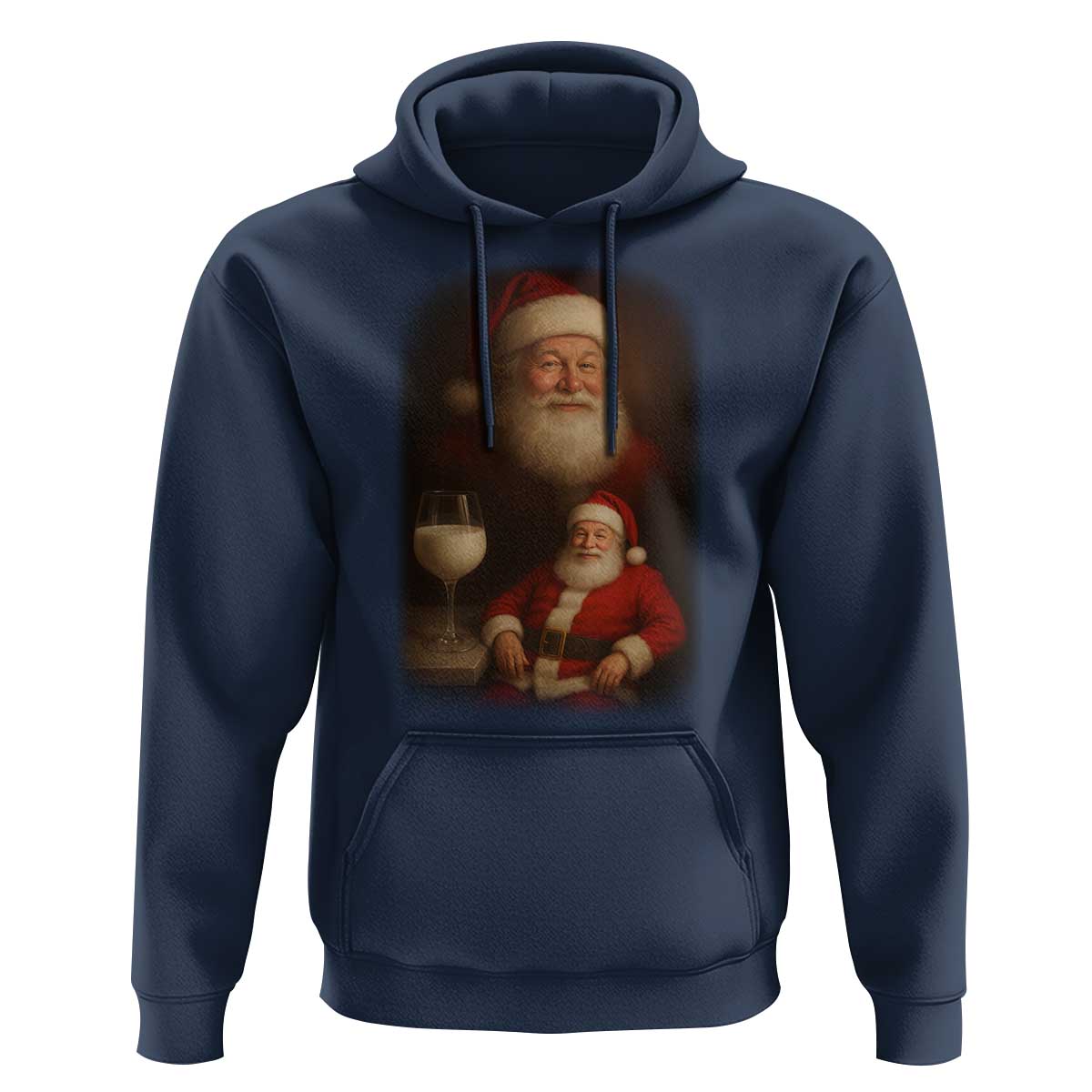 Funny Christmas Santa Drinking Milk Dank Meme Hoodie - Wonder Print Shop