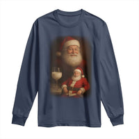 Funny Christmas Santa Drinking Milk Dank Meme Long Sleeve Shirt - Wonder Print Shop