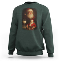 Funny Christmas Santa Drinking Milk Dank Meme Sweatshirt - Wonder Print Shop