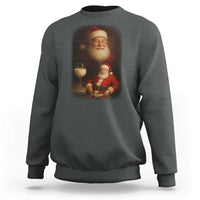 Funny Christmas Santa Drinking Milk Dank Meme Sweatshirt - Wonder Print Shop