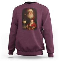 Funny Christmas Santa Drinking Milk Dank Meme Sweatshirt - Wonder Print Shop