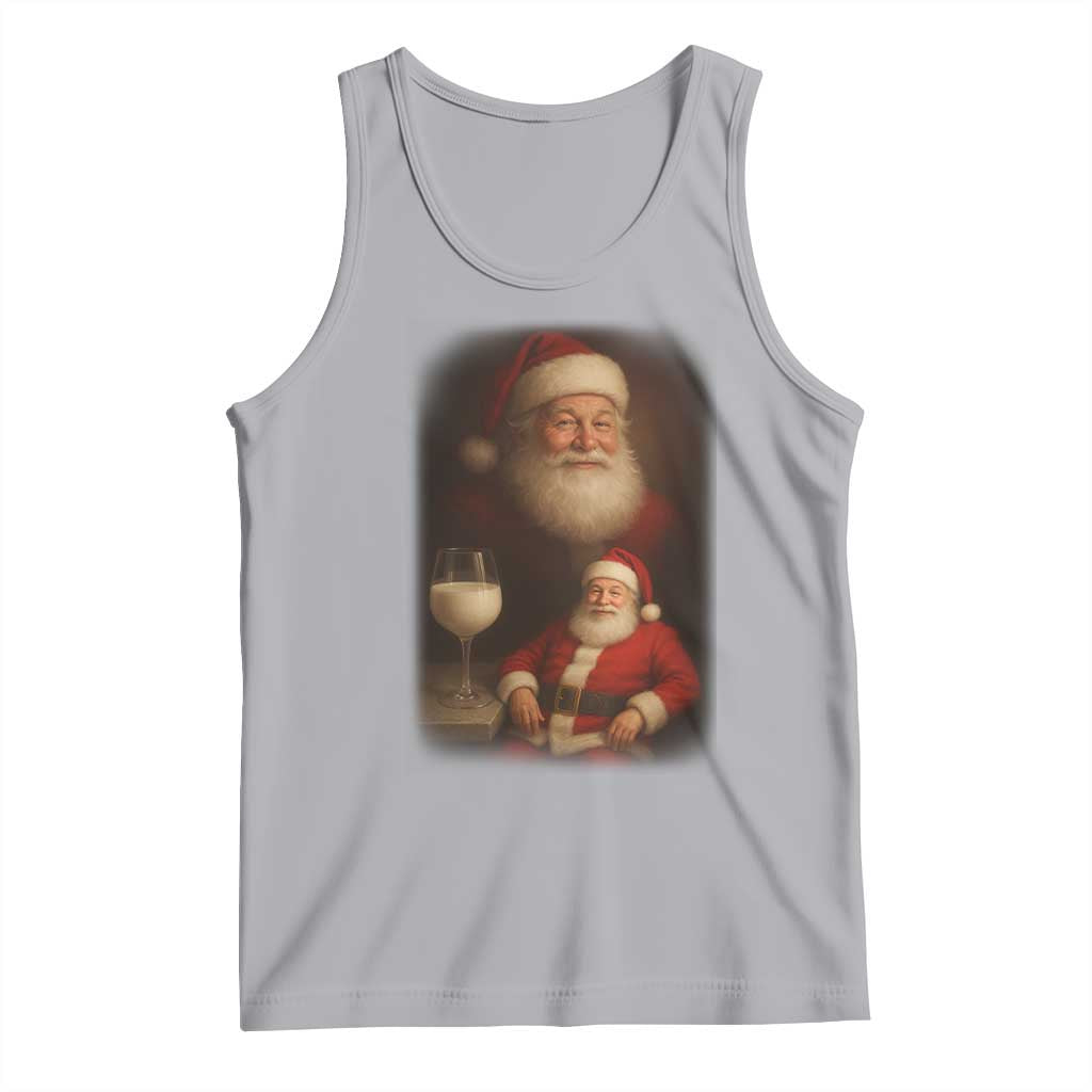 Funny Christmas Santa Drinking Milk Dank Meme Tank Top - Wonder Print Shop